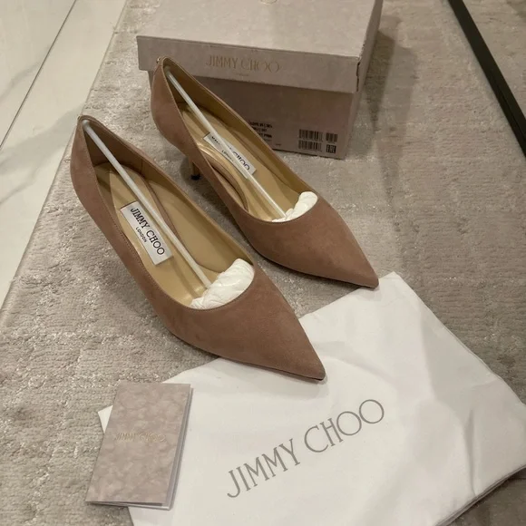Jimmy Choo Women's Tan Pumps - Picture 3 of 5